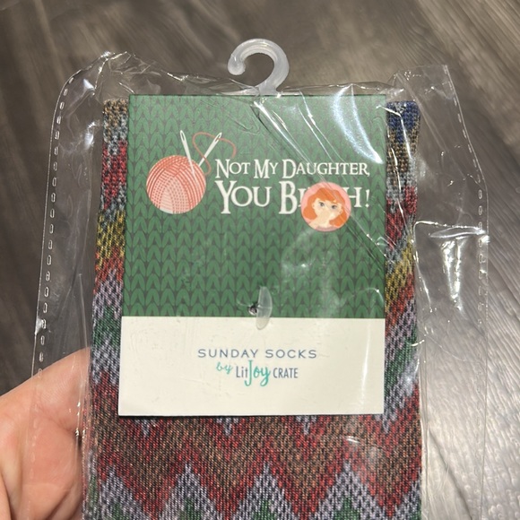 Litjoy crate not my daughter you B*tch socks Harry Potter - Picture 2 of 2